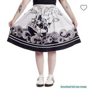 NEW Stitch Shoppe by Loungefly Steamboat Willie Sandy Skirt
